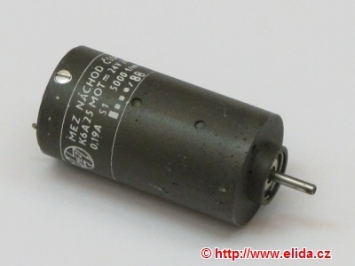 motor el. K6A25 24V ss 5000 ot/min.